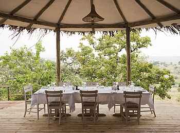 Mkombes House Lamai: Überdachte Veranda