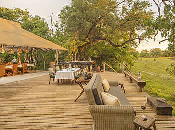 MmaTsebe Tented Camp: Ausblick von der Terrasse