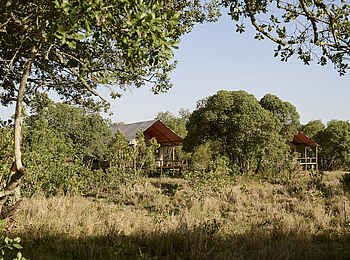 Sanctuary Tambarare Lodge: Blick auf die Gästezelte Sanctuary Tambarare Lodge: Blick auf die Gästezelte