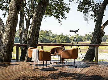 Sanguni Safari Lodge: Die Terrasse