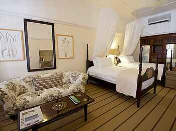 Victoria Falls Hotel: Gästezimmer mit Doppelbett