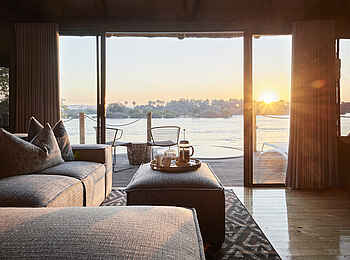 Victoria Falls River Lodge: Ausblick von einer Luxury Zelt Suite