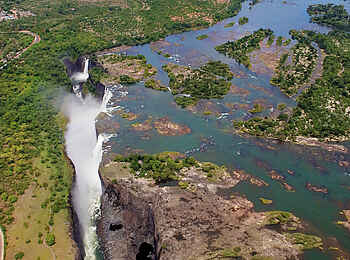 Matetsi Victoria Falls: Luftaufnahme der Viktoriafälle Matetsi Victoria Falls: Luftaufnahme der Viktoriafälle