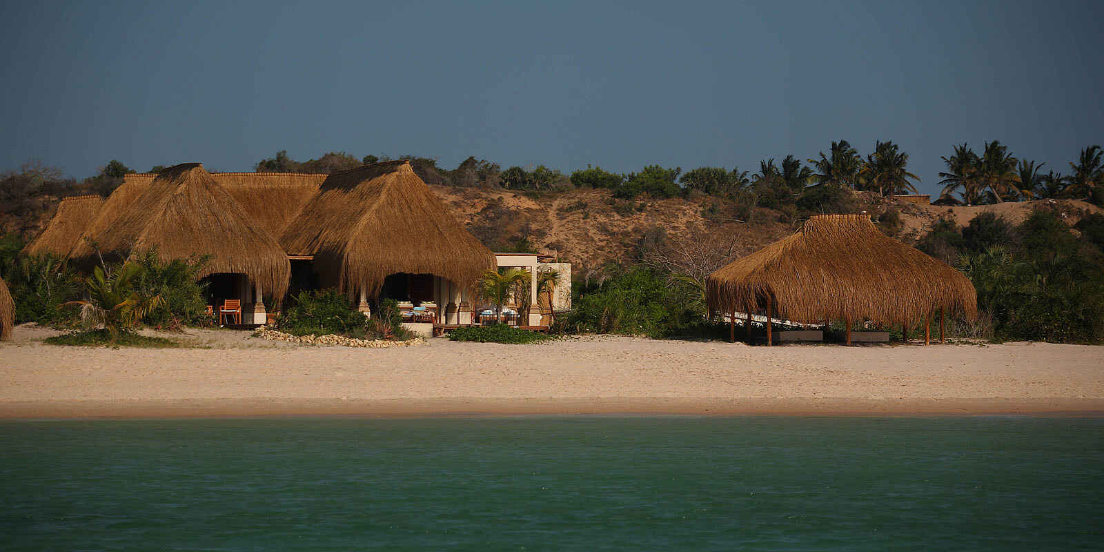 Azura Benguerra Island: Villa Amizade vom Meer gesehen Azura Benguerra Island: Villa Amizade vom Meer gesehen