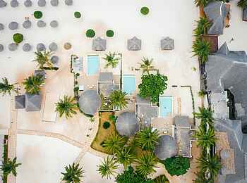 Gold Zanzibar Beach House & Spa: Die Luxury Villen aus der Vogelperspektive