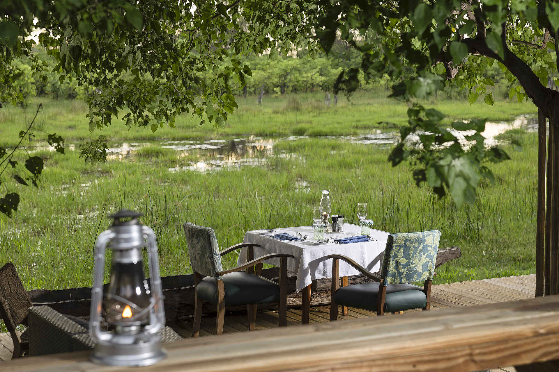 MmaTsebe Tented Camp: Dinner mit Aussicht MmaTsebe Tented Camp: Dinner mit Aussicht