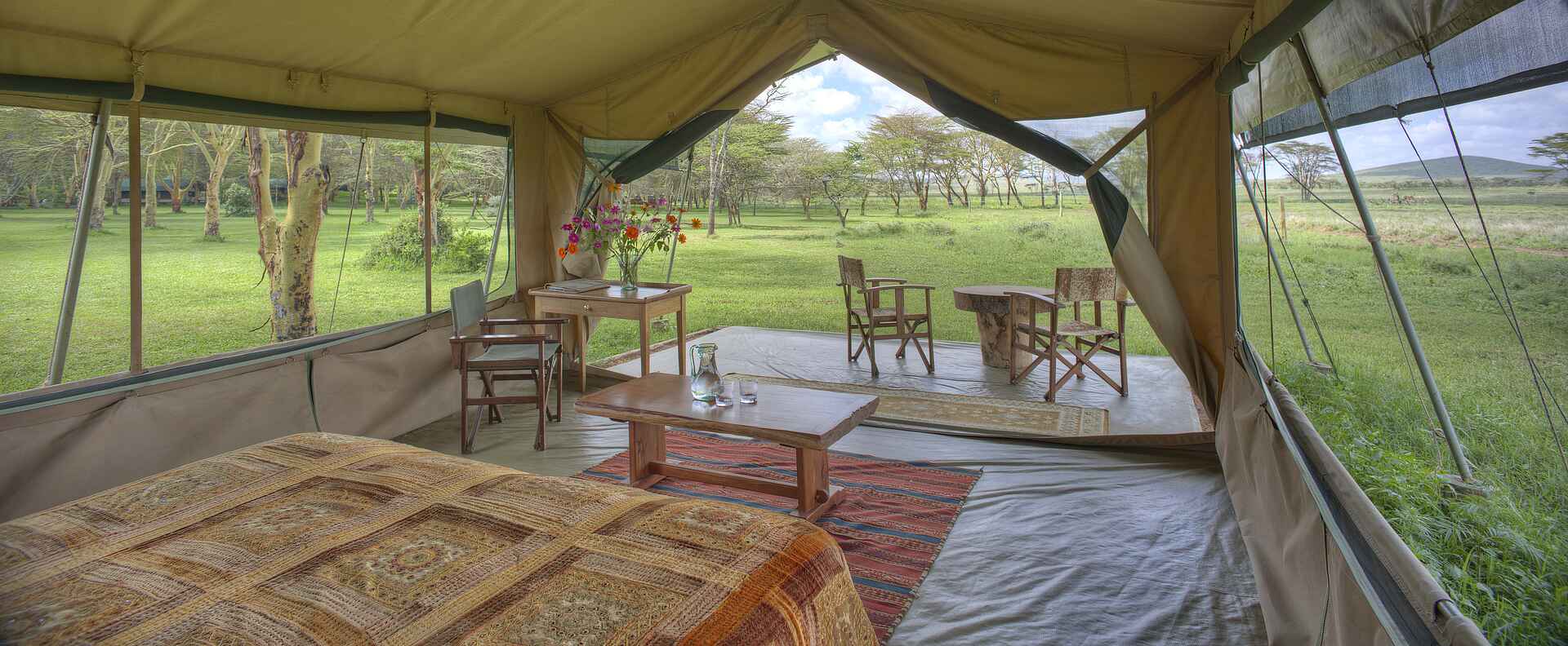 Kenia, lewa wildlife conservancy, sirikoi, guide zelt, schlafbereich, afrikarma, afrikarma safaris, afrikarma safaris - wildnis. hautnah., afrikarma.de, kenya