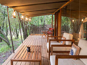 Soroi Luxury Migration Camp: Terrasse Zeltsuite