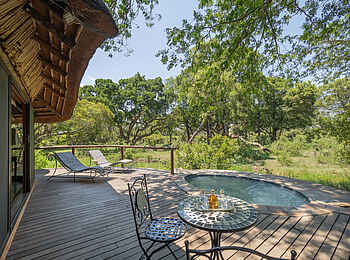 Tintswalo Safari Lodge: Die Terrasse einer Explorer Suite