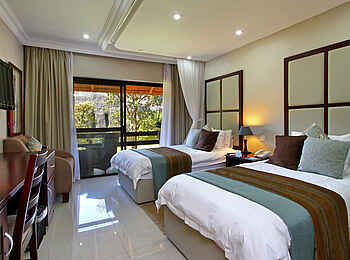 A'Zambezi River Lodge: Standardzimmer mit Einzelbetten A'Zambezi River Lodge: Standardzimmer mit Einzelbetten