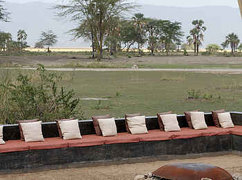 Chem Chem Lodge: Blick auf die Boma Chem Chem Lodge: Blick auf die Boma