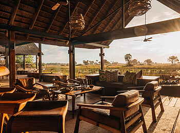 Chitabe Camp: Die Terrasse