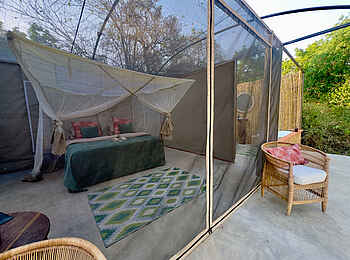 Luambe Horizons Camp: Der Eingang zum Canvas Chalet
