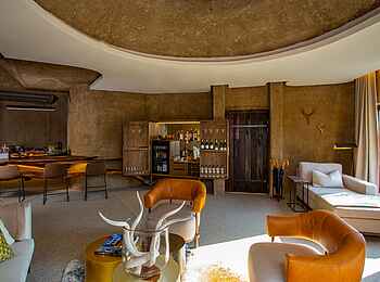 Sabi Sabi Earth Lodge: Amber Villa Wohnbereich Sabi Sabi Earth Lodge: Amber Villa Wohnbereich
