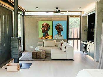 Cheetah Plains Mvula House: Weitere Lounge einer Suite Cheetah Plains Mvula House: Weitere Lounge einer Suite