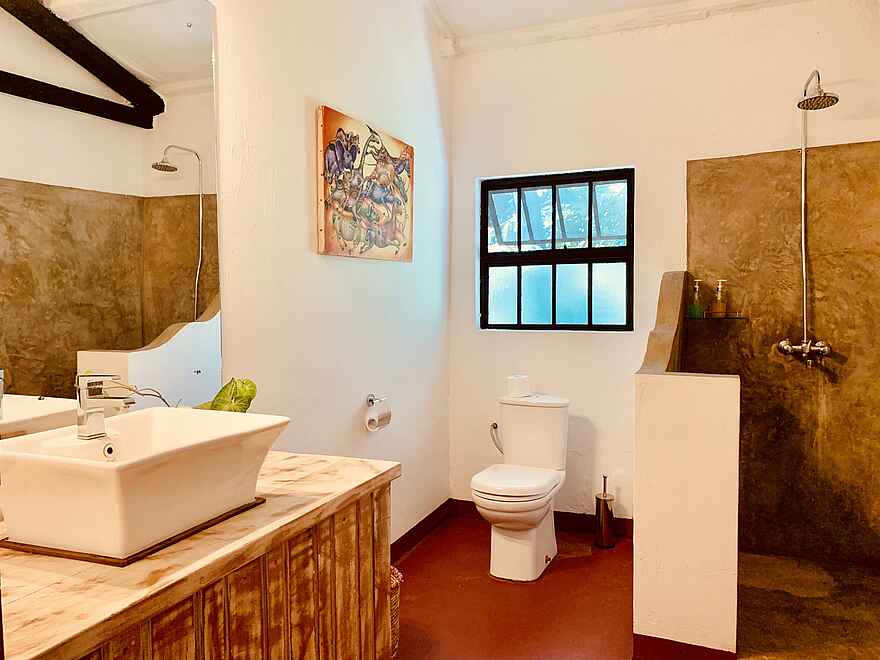 Mt. Meru Game Lodge: im Gästebad Mt. Meru Game Lodge: im Gästebad