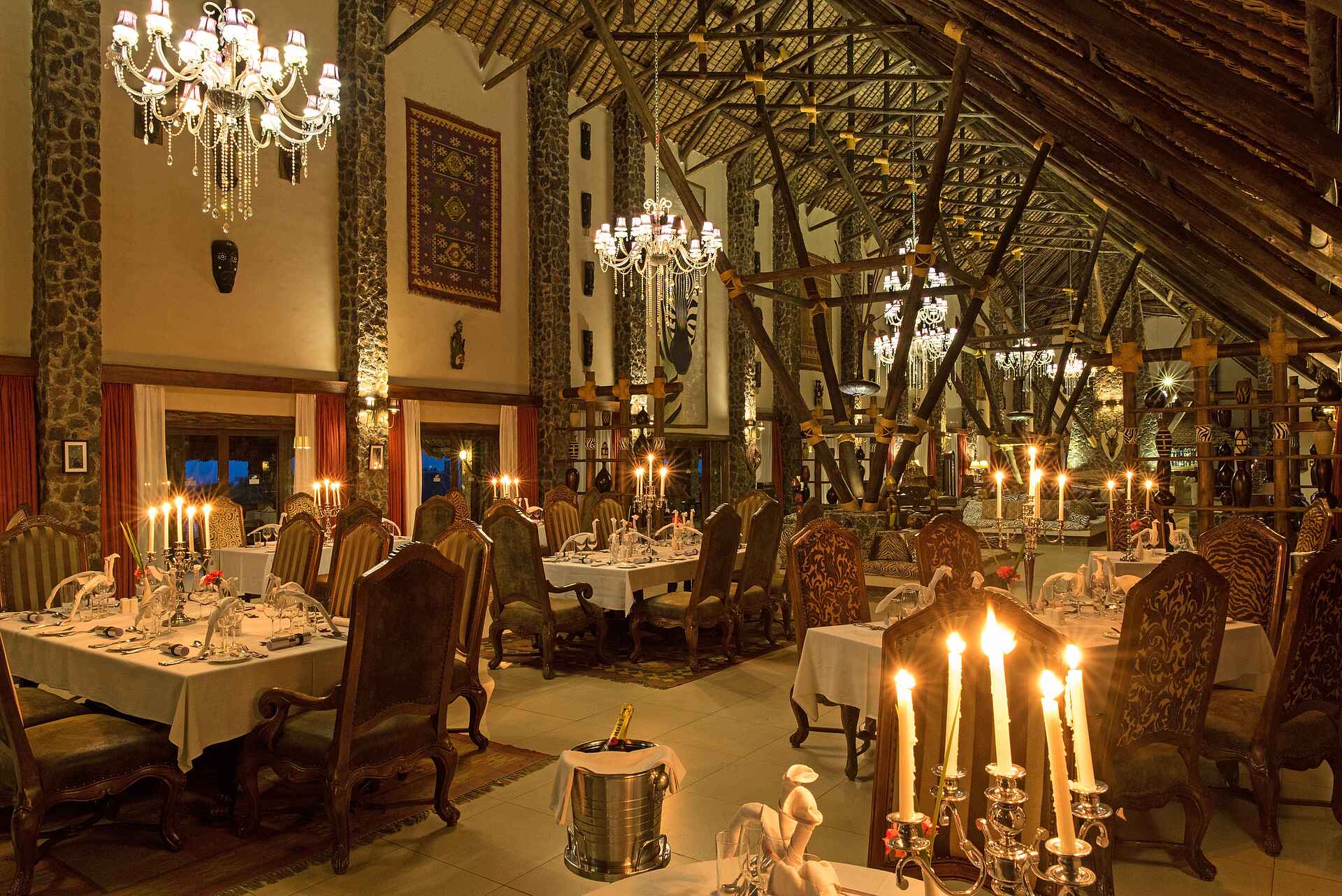 Lake Manyara Kilimamoja Lodge: Restaurant