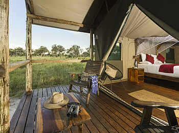 Mogogelo Camp: Veranda Mogogelo Camp: Veranda