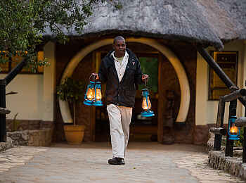 Mukambi Safari Lodge: Sturmlampen Mukambi Safari Lodge: Sturmlampen