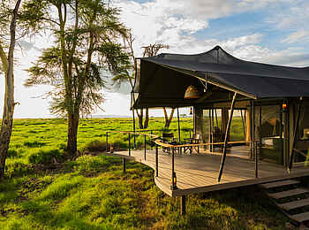 Soroi Amboseli Camp: Aussenansicht Zeltsuite