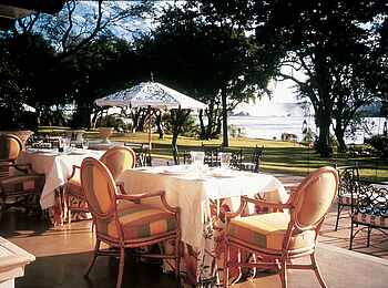 The Royal Livingstone: Veranda am Flussufer The Royal Livingstone: Veranda am Flussufer