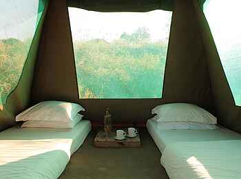 Laba Jongomero Camp: Das Zelt beim Fly Camping