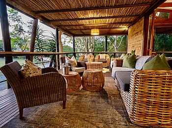 Makakatana Bay Lodge: Die Lounge Makakatana Bay Lodge: Die Lounge