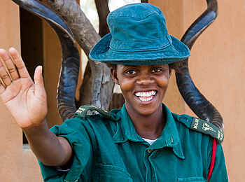 Mkulumadzi Lodge: Parkwächterin