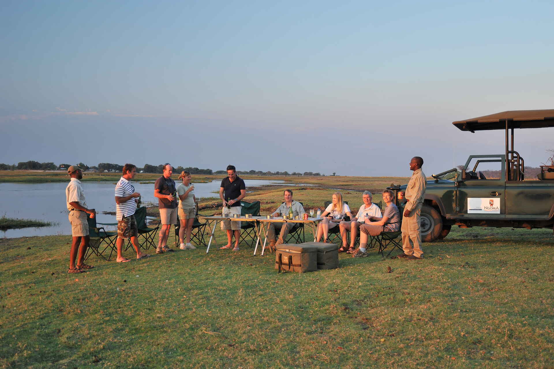 Ngoma Safari Lodge: Sundowner