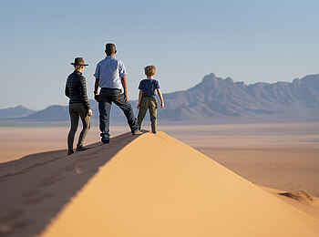 Kwessi Dunes Lodge: Blick von den Dünen