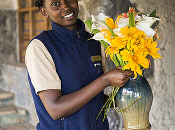 Volcanoes Virunga Lodge: Blumen Volcanoes Virunga Lodge: Blumen