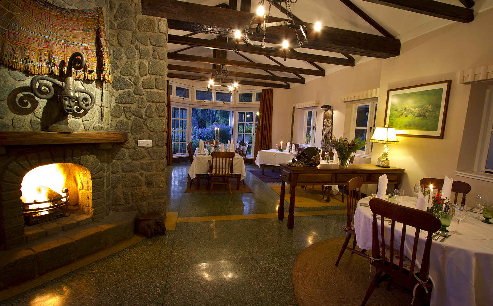 Gibbs Farm: Behagliches Kamnifeuer Gibbs Farm: Behagliches Kamnifeuer