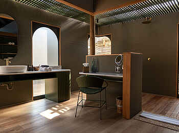 Victoria Falls River Lodge - Malachite Luxury Tented Suites: Luxuriöses Badezimmer Victoria Falls River Lodge - Malachite Luxury Tented Suites: Luxuriöses Badezimmer