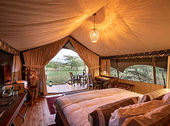 Mara Expedition Camp: Blick nach draußen