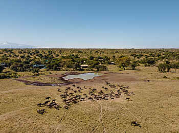 Porini Rhino Camp: Wasserstelle