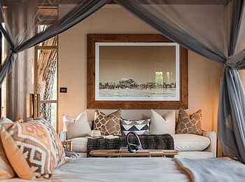 Qorokwe Camp: Standard Room Bett