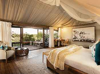 Sable Alley Camp: Blick auf die Terrasse Sable Alley Camp: Blick auf die Terrasse