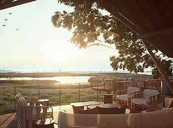 Chobe Savanna Lodge: Blick von der Veranda