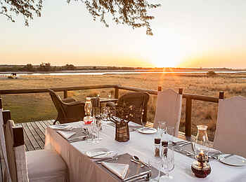 Chobe Savanna Lodge: Terrasse