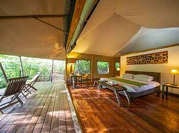 Rhino River Camp: Zeltinneres Rhino River Camp: Zeltinneres