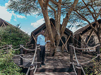 The Sambuk Suite at Mara Nyika Camp: Der Eingang zur Suite The Sambuk Suite at Mara Nyika Camp: Der Eingang zur Suite