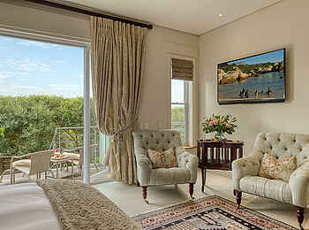 Tintswalo Boulders Boutique-Hotel: Die Sitzecke der Standard Sea Facing Suite Tintswalo Boulders Boutique-Hotel: Die Sitzecke der Standard Sea Facing Suite