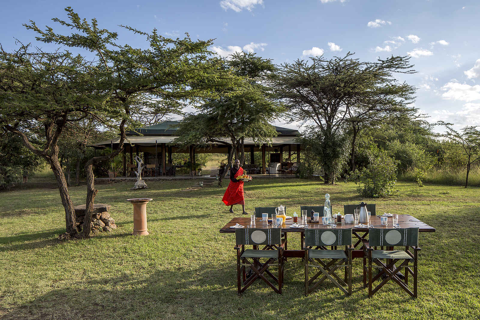 Richards River Camp: Lunch vor dem Camp Richards River Camp: Lunch vor dem Camp