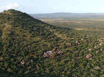 Thanda Safari Lodge: Das Areal aus der Vogelperspektive Thanda Safari Lodge: Das Areal aus der Vogelperspektive