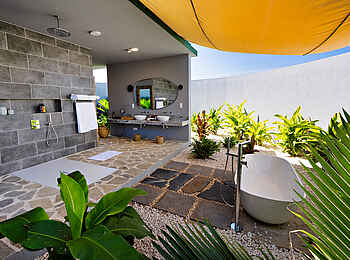 Bawe Island: Das Bad einer Sunrise Villa & Sunset Suite