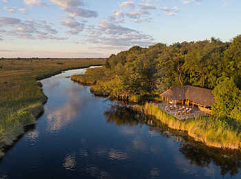 Camp Xakanaxa: Aus der Vogelperspektive