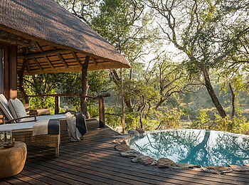 Dulini Lodge: Private Terrasse und privater Pool