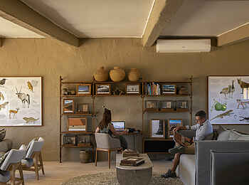 Little Kulala Lodge: Bibliothek Little Kulala Lodge: Bibliothek