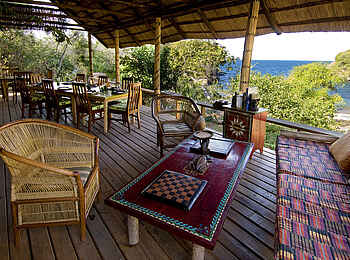 Mumbo Island Camp: Auf der Veranda