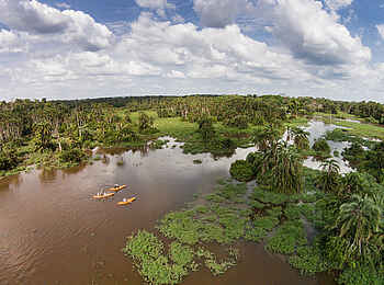 Mboko Camp: Erkundung einer Lagune